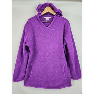Tri-Mountain Women's Hoodie Size XL Purple Fleece Hooded Sweatshirt Top